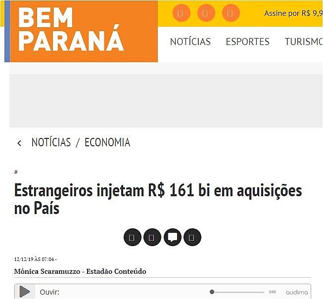 Estrangeiros injetam R$ 161 bi em aquisies no Pas